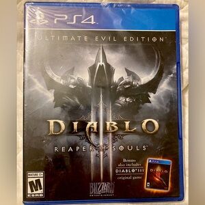 PS4 DIABLO Reaper of Souls Ultimate Evil Edition Sealed New Unused PlayStation 4